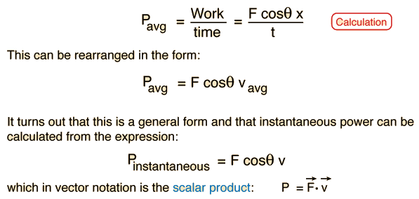 power physics formula